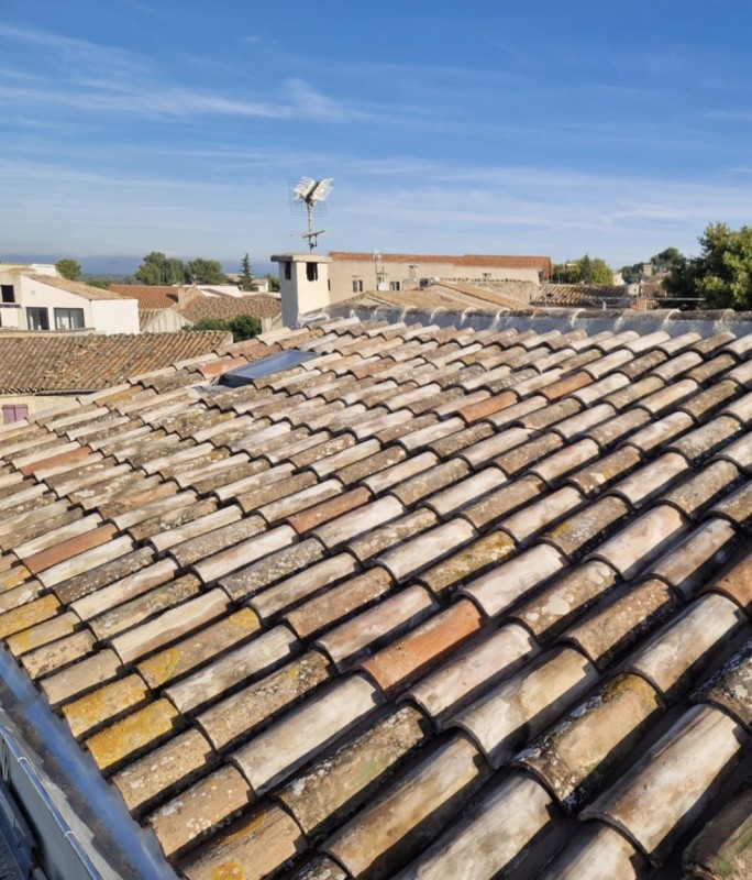Réalisation d'une rénovation de toiture à Lançon de Provence dans les Bouches du Rhône
